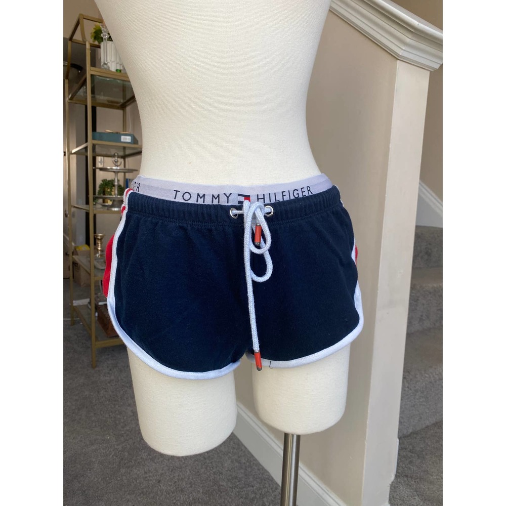 Tommy Hilfiger logo waistband booty shorts, size small